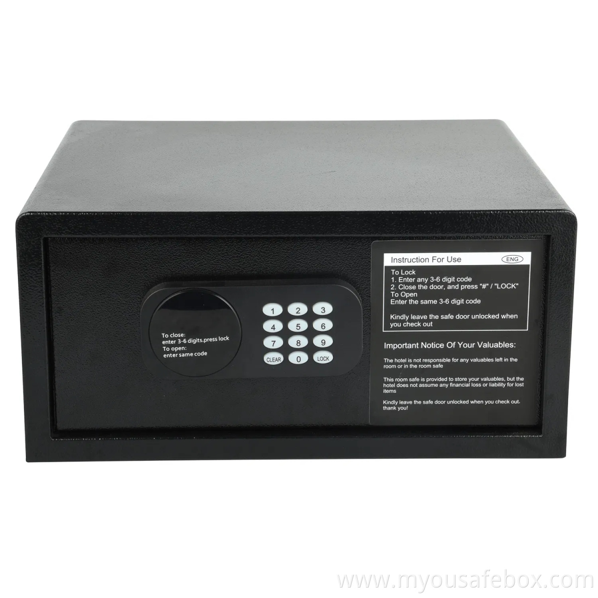 Hotel Smart Laptop Metal Luxury Furniture Safe for Hotel Room with Digital Safe Locker